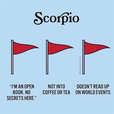 scorpio man red flags|scorpio men signs.